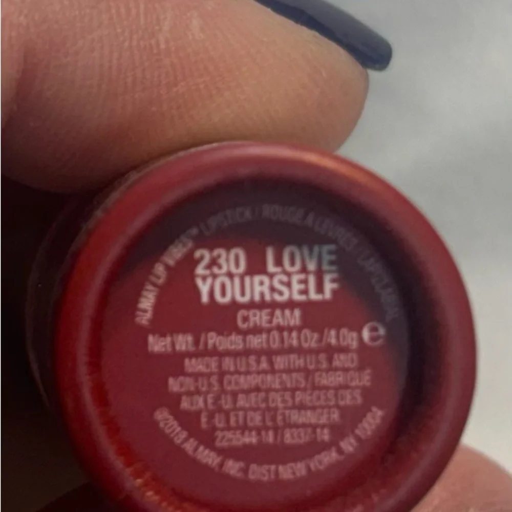 Almay Lip Vibes Cream Lipstick with Shea Butter, Love Yourself, 0.14 oz #230